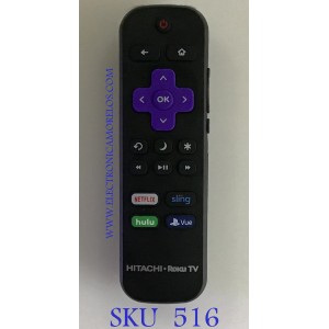 CONTROL REMOTO HITACHI SMART TV / 101018E0003 / RC18B-T1 / MODELOS COMPATIBLES 50R8  / 49RH1 / 55RH1 / 60RH2 / 60R70 / 55RH1 / 55R81 / 49R80 / 65R8 / 55R80 / 55R7